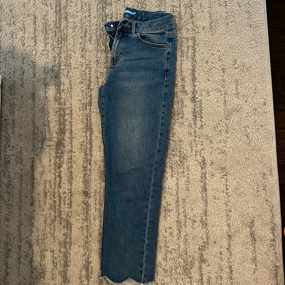 J. McLaughlin Straight Jean with Scalloped Bottom - Picture 1 of 4
